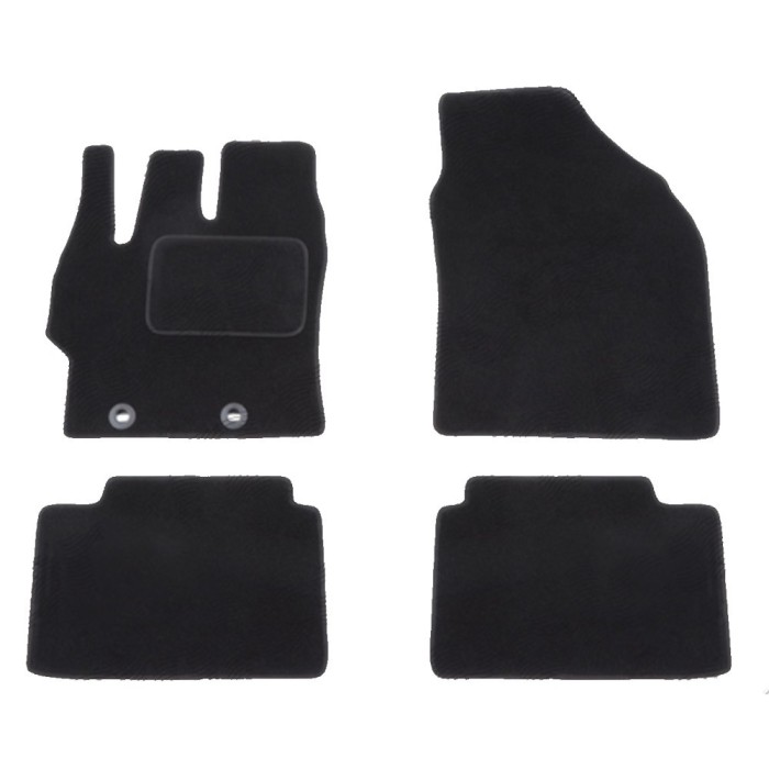 Set covorase auto mocheta Velor TOYOTA YARIS CROSS, 09.2021-, negru,
