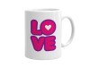Cana alba personalizata LOVE, INOVATIX&reg;. 330ml, Oem
