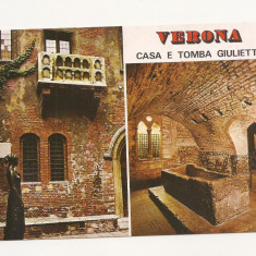 FA24-Carte Postala- ITALIA - Verona, casa e Tomba Giulietta, circulata 1988