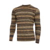 Pulover bărbați cu dungi camel PL016