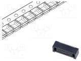 Conector PCB-PCB mamă HIROSE DF40 30 pini aurit SMT 0,4mm 55-125&deg;C