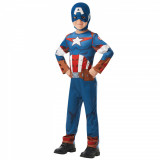 Cumpara ieftin Costum Captain America pentru baieti 104 cm 3-4 ani, Marvel