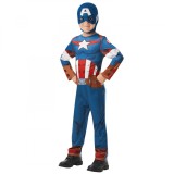 Costum Captain America pentru baieti 7-8 ani 128 cm