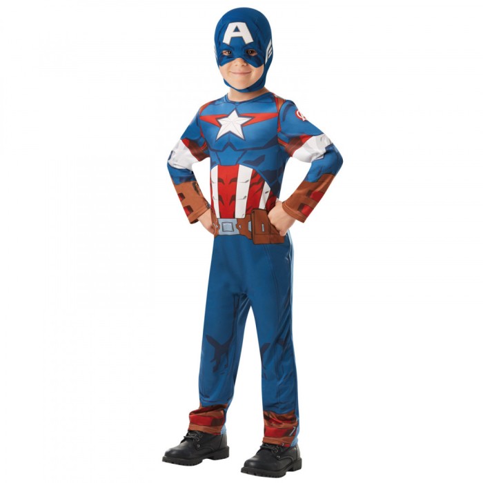 Costum Captain America pentru baieti 104 cm 3-4 ani