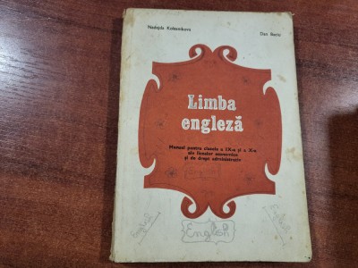 Limba engleza.Manual pt clasele a IX a si a X a ale liceelor economice foto