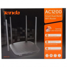 Router Wireless TENDA AC5, Dual- Band AC1200, 1*10/100Mbps WAN port, 3*10/100Mbps LAN ports, 4 antene externe 5dBi, 1*WiFi on/off, 1* Reset/WPS button foto