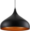 Pendul Minimalist Negru+Orange 1xE27 60W, Erste