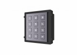 MODUL extensie HIKVISION, pt videointerfon cu tastatura, permite formarea codului de apartament/acces, montaj aplicat/ingropat (acc. neincluse), ilum
