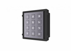 MODUL extensie HIKVISION, pt videointerfon cu tastatura, permite formarea codului de apartament/acces, montaj aplicat/ingropat (acc. neincluse), ilum