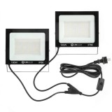 Cumpara ieftin Set 2 proiectoare LED 200W, 2 x 100W, 22.5 x 15.5 cm, lumina rece 6000K, IP66
