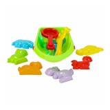 Set jucarii plaja 12 Piese( bărcuța, forme, lopata, grebla și pistol cu apa)
