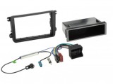 Kit radio 1DIN VW, Skoda rama + mufa alimentare si radio, ACV