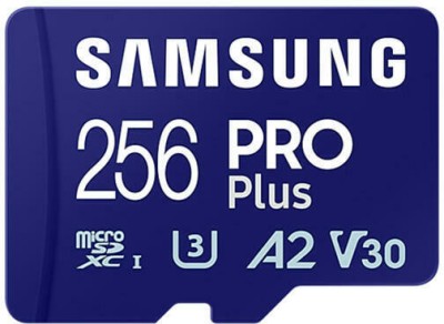SAMSUNG PRO Plus 256GB microSD UHS-I U3 Full HD 4K UHD 180MB/s Read 130MB/s Write Memory Card Incl. SD-Adapter 2023 &amp;quot;MB-MD256SA/EU&amp;quot; (timbru verde 0.03 foto
