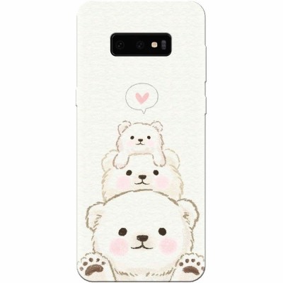 Husa silicon personalizata pentru Samsung Galaxy S10 Lite, Bear Family foto