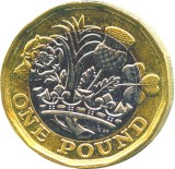Marea Britanie moneda de circulatie 1 Pound 2019 Elizabeth - aUNC