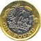 Marea Britanie moneda de circulatie 1 Pound 2019 Elizabeth - aUNC