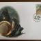 falkland - foci - FDC cu medalie, fauna wwf