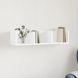 vidaXL Dulap de perete, alb, 75x18x16,5 cm, lemn compozit