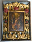 "Maica Domnului Incoronata" icoana pe lemn de Caldarusani 1806