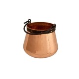 Ceaun cupru - cu m&acirc;ner de fier, realizat manual, litru: 20 litri