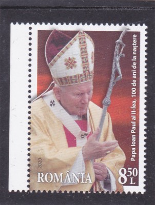 ROMANIA 2020 - CENTENAR SF.IOAN PAUL AL II-LEA, MNH - LP 2284 foto
