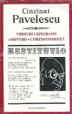 Cincinat Pavelescu: Versuri, Epigrame, Amintiri, Corespondenta - Editura Minerva, 1972