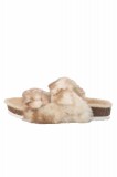 Papuci Dama Buffalo Susa 1624022 Beige - Slippers Femei, Interior/Exterior