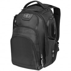 Rucsac Laptop, Ogio by AleXer, SM, 17 inch, 420D poliester, negru, breloc inclus din piele ecologica si metal foto