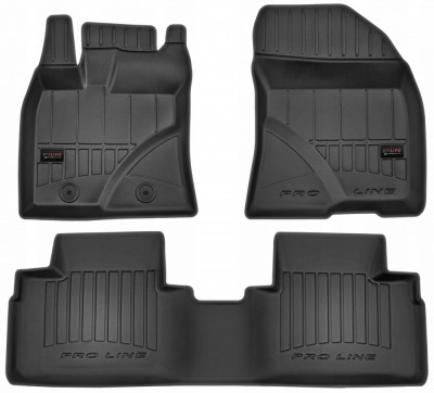 Set Covorase Auto Cauciuc Negro Hyundai ix20 2010&amp;rarr; Pro Line Tip Tavita 3D 3D409590 foto