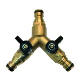 Conector Furtun Alama Y 3 Căi cu Robinet
