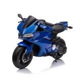 Cumpara ieftin Motocicleta electrica copii Kinderauto SX1629, putere 250W, 24V, roti moi, scaun tapitat, Albastra