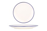 Rinart Farfurie pentru Desert - Blue Edge - Por&Aring;&pound;elan - 19 cm - set de 6
