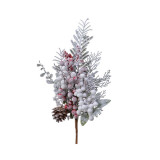 Decoratiune - Deco Spra Mix Berries Snow, Green/white - 50 cm | Kaemingk