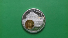Bucuresti Ateneul Medalie Moneda 1 leu 1995 foto