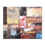 Tablou abstract pictat manual, Fantezie in abstract 18, 60x50cm ulei pe panza in relief efect 3D, gata de agatat pe perete