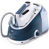 Statie de calcat IS5245BL, Tehnologia PowerSteam, Sistem Ultimate FastClean, Jet de abur: 480 g/min, 2400 W, 2 L, Albastru, Braun