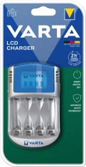 Incarcator Varta LCD Charger cu Alimentator Auto 12V si USB Fara Acumulatori 57070 foto