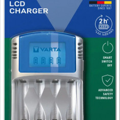 Incarcator Varta LCD Charger cu Alimentator Auto 12V si USB Fara Acumulatori 57070