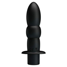 Pretty Love Wyatt Black - Vibrator Anal cu 10 Programe, 11,5 cm