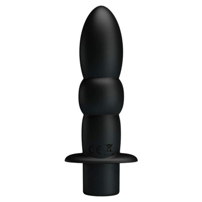 Pretty Love Wyatt Black - Vibrator Anal cu 10 Programe, 11,5 cm foto