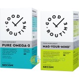 Pachet Pure Omega-3 60cps moi + Mag Your Mind 30cps vegetale Secom,