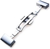 Cumpara ieftin Cataramă Fluture Oțel Inoxidabil &ndash; Dublu Push Button &ndash; 18mm / 20mm &ndash; &Icirc;nchidere