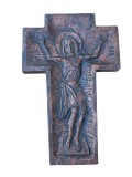 CRUCE VINTAGE DIN CERAMICĂ MASIVA, DIMENSIUNI MARI