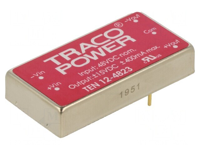 Convertor DC/DC 12W 18-75V la 15V/-15V