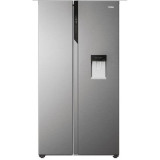 Side by side Haier HSR5918DWMP, 521 litri, Total No Frost, Multi air flow, Clasa D, SuperCooling, SuperFreezing, Holidays, dispenser apa, H 177 cm, In