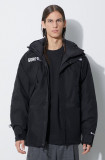 The North Face geacă Gore - Tex Mountain Insulated Jacket bărbați, culoarea negru, de tranziție, oversize, NF0A831KJK31