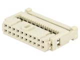 Mufă IDC mamă 20 pini cablu-bandă 1,27mm