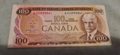100 dollars 1975 Canada foto
