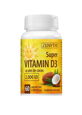 Super Vitamin D3 2000UI Zenyth 60cps foto