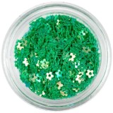 Decora&Aring;&pound;iuni unghii - flori verde &Atilde;&reg;nchis, INGINAILS